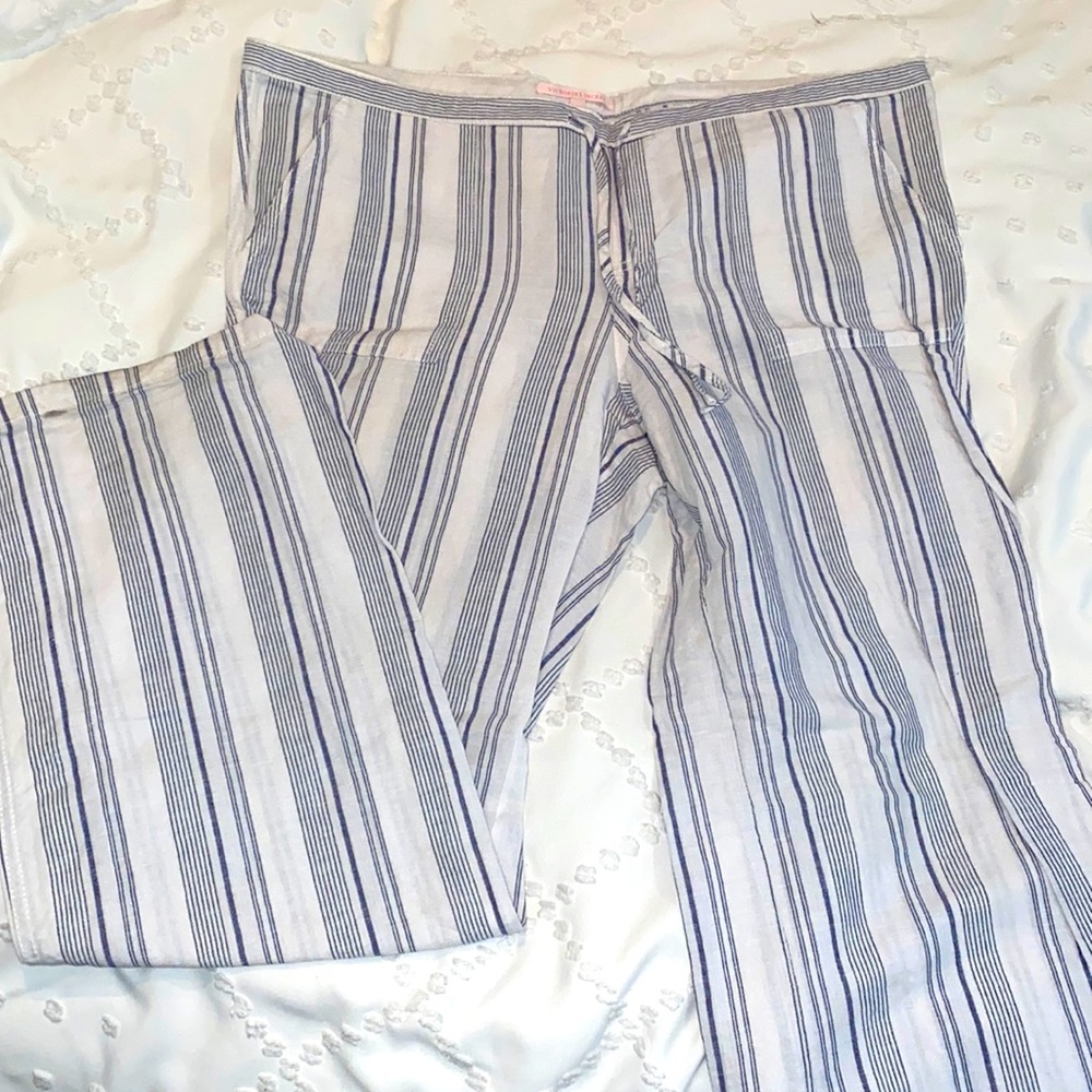 Victorias Secret wide leg linen pant. Size 12